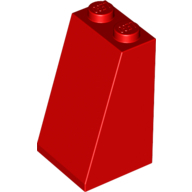 Lego kostka (kostička) 2x2x3 sklon (šikmá) 75°, červená (6007897)